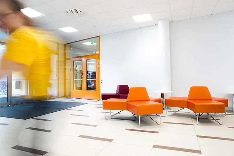Interior of Huhtasuo centre